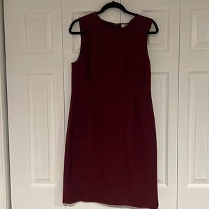 J Crew Maroon/Burgundy Sheath Resume Dress Size 12